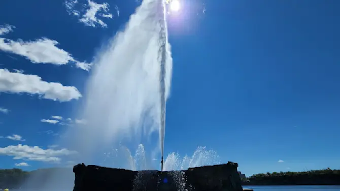 Water fountain at the Casino