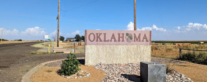 Texas-Oklahoma Border Marker