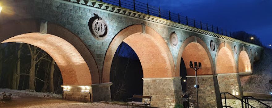 The historic Bridge Over Boruja Bytow