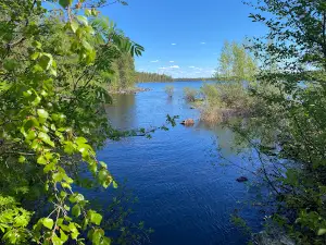Log Flume of River Nellim