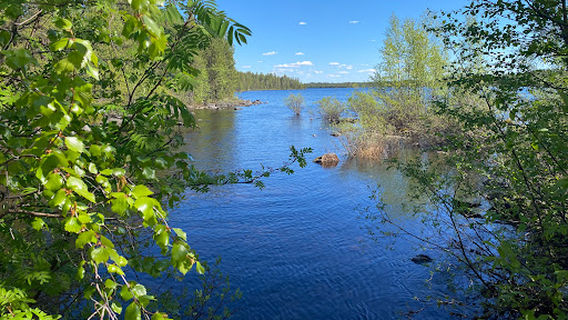 Log Flume of River Nellim