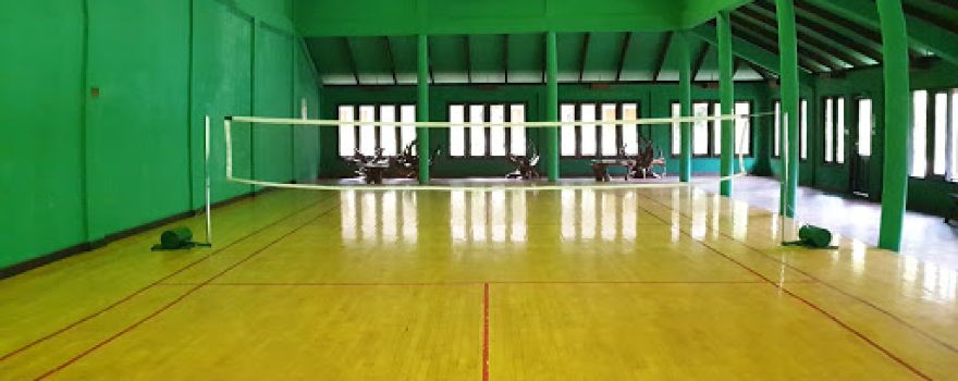 Indoor badminton courts