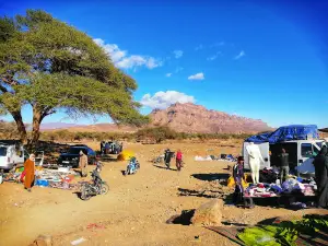 Draa river panoramic