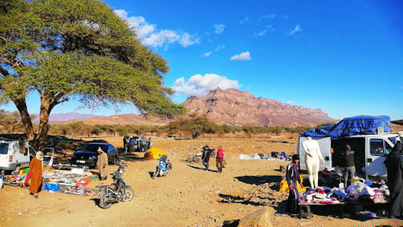 Draa river panoramic