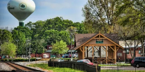 Locust Grove Train Viewing Platform