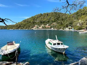 National park Mljet entrance and ticket stand