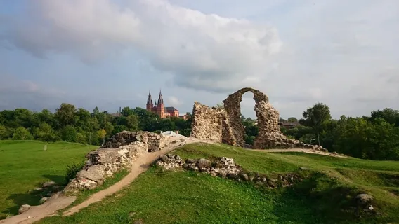 Rēzekne hillfort with the Livonian Order Castle ruins