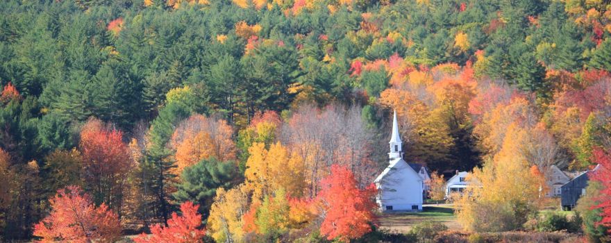 Little White Church In Eaton