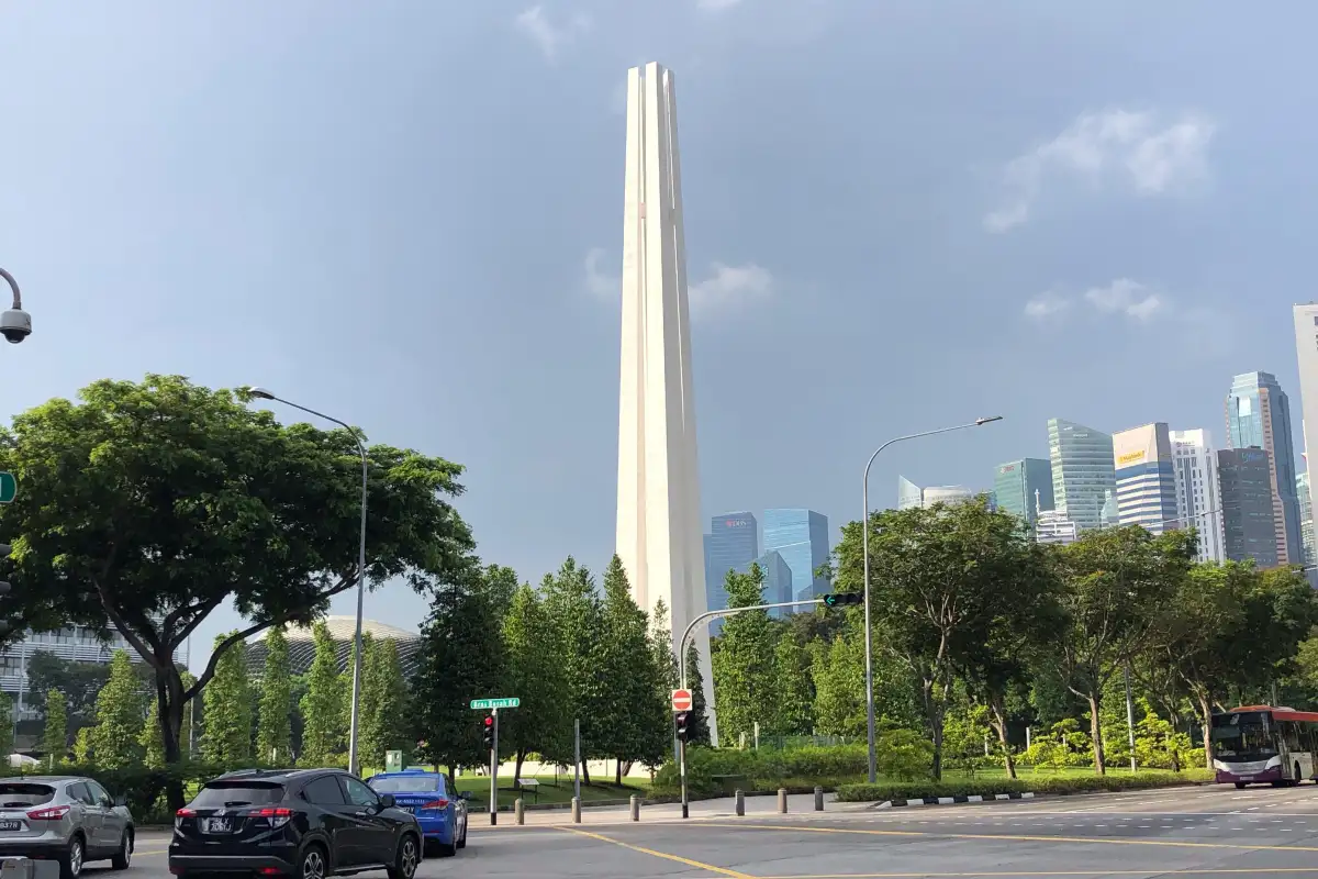 The Civilian War Memorial park in Singapore