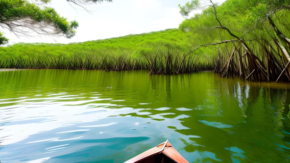 Mangrove forest boating