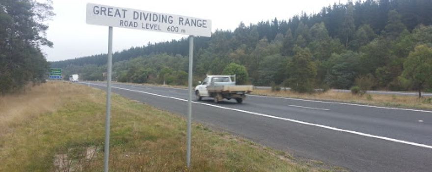 Highest point on Calder Freeway