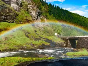Skjervsfossen Waterfall