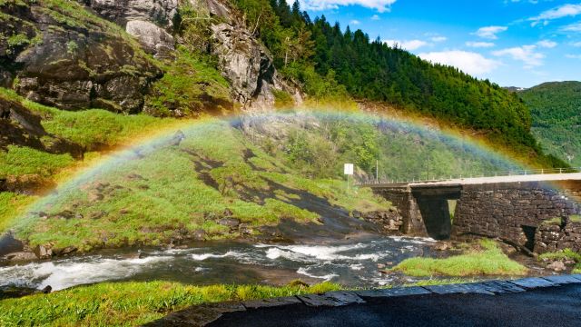 Skjervsfossen Waterfall