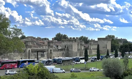 Avignon city wall