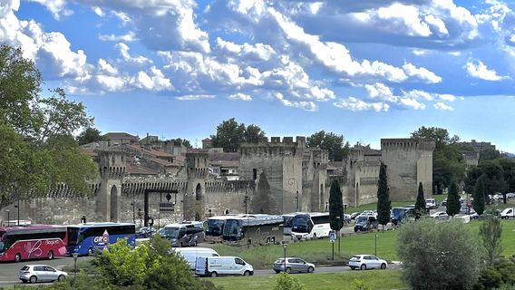 Avignon city wall
