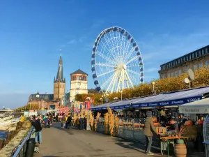 Rhine embankment promenade