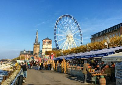 Rhine embankment promenade