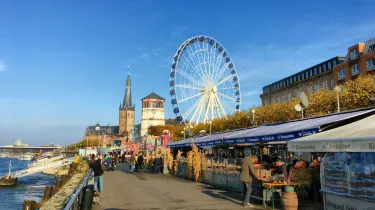 Rhine embankment promenade