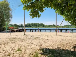 Plaża jezioro Długie