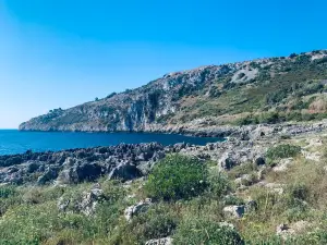 Beach and Natural Pool of Marina Serra