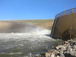 Sardis lake spillway camp grounds