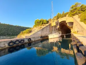 Yugoslav Underground Boat shelter - Potkop Paprenica