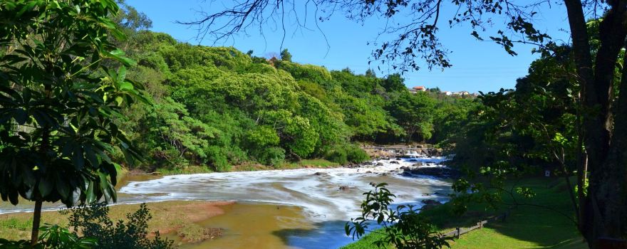 Municipal Park Waterfall Jaguari