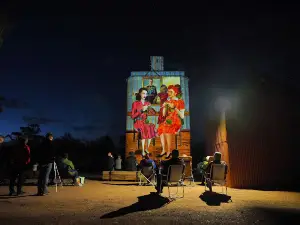 Quorn Silo Light Show