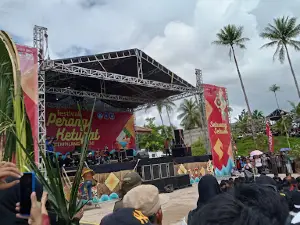 Yellow sand beach Tempilang