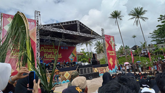 Yellow sand beach Tempilang
