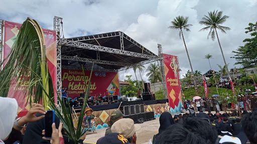 Yellow sand beach Tempilang