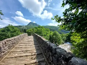 Arched Bridge of Portaikos River at Pyli