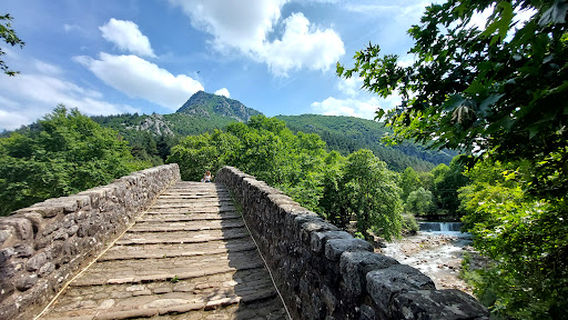 Arched Bridge of Portaikos River at Pyli