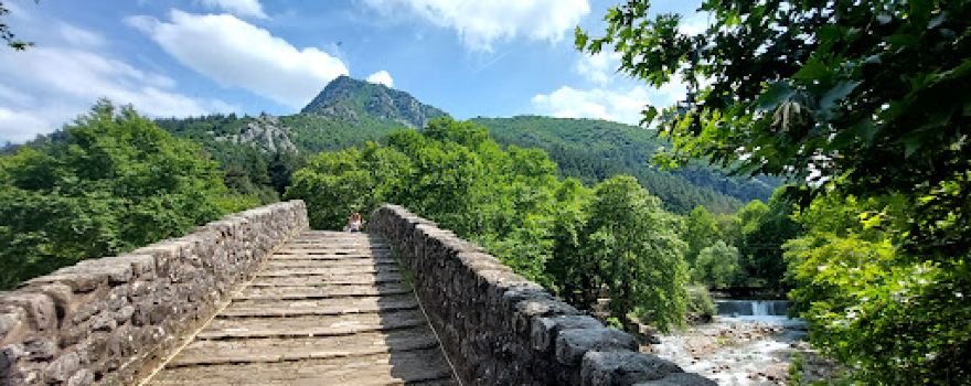 Arched Bridge of Portaikos River at Pyli