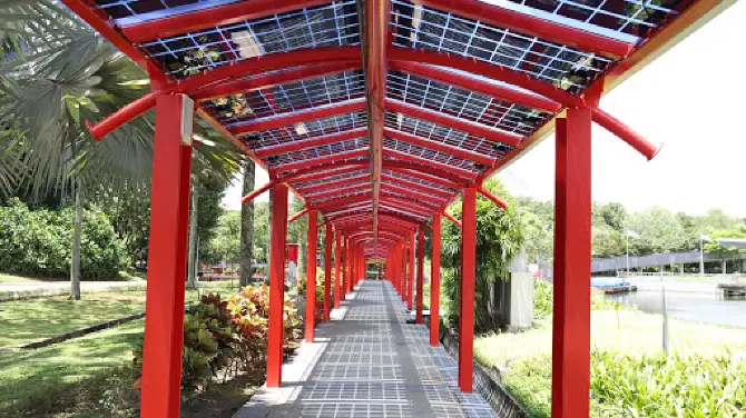 Singapore’s Longest Sheltered Walkway fitted with Solar Panels
