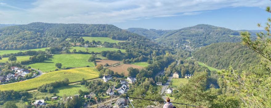 Buntsandsteinfelsen im Rurtal zwischen Heimbach und Kreuzau