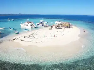 To Sand Cay with Janel