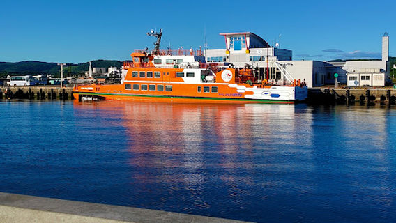 Monbetsu City Gariya Area.Port green square.