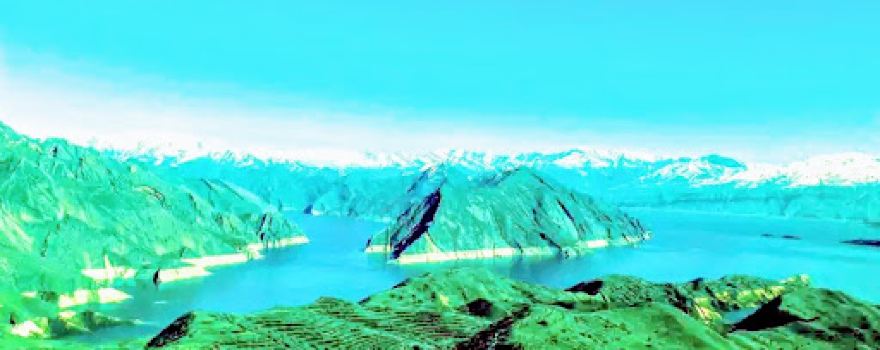 Nurek Reservoir View