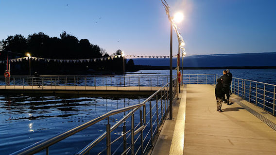 Lielā Stropu ezera centrālā pludmale