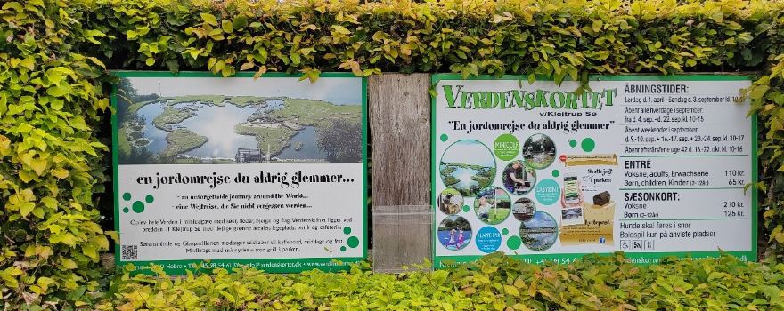Worldmap at Klejtrup Lake