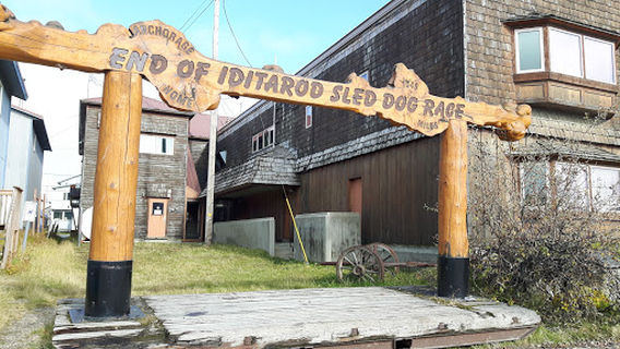 End Of Iditarod sled Dog Race