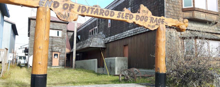End Of Iditarod sled Dog Race