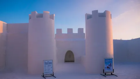 The SnowCastle of Kemi attraction in Lapland