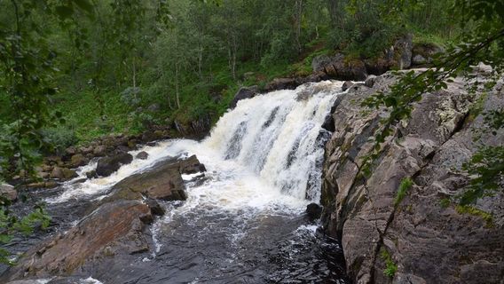 Waterfall on the River Lavna