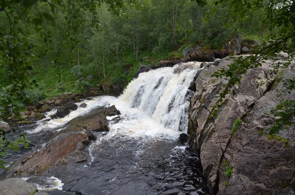 Waterfall on the River Lavna