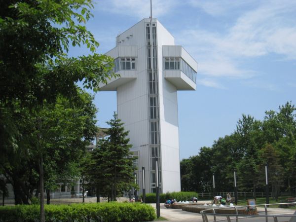 苫小牧市綠之丘公園觀景台