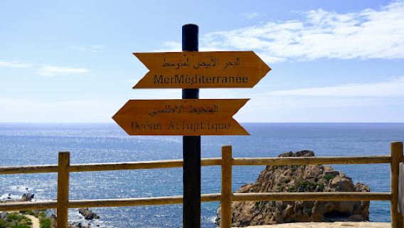 Signpost of Atlantic & Mediterranean
