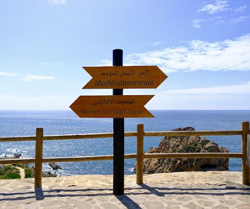 Signpost of Atlantic & Mediterranean