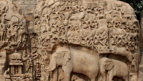 Descent of the Ganga River and Arjuna's Penance